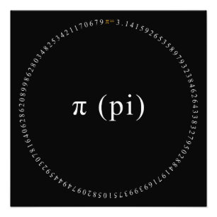 Pi, The Irrational Mathematical Constant Photo Print