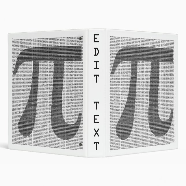 Pi to 10,000 Decimals Binder (Background)