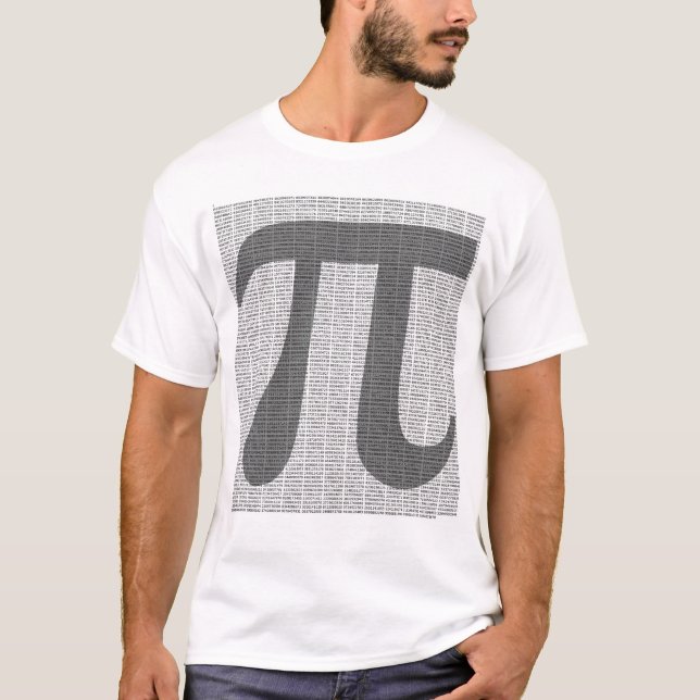 Pi to 10,000 Decimals T-Shirt (Front)
