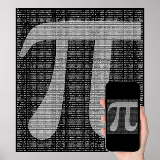 Pi to 10,000 Digits Poster Print Zazzle