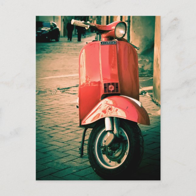 Piaggio Scooter in Italy Postcard (Front)