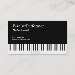 Pianist Business Card