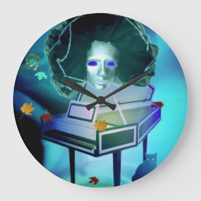 Pianist Meringue Wall Clock (Front)