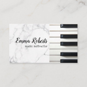 Pianist Music Instructor Business Card