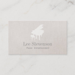 Pianist Piano Music Teacher Grand Piano Business Card