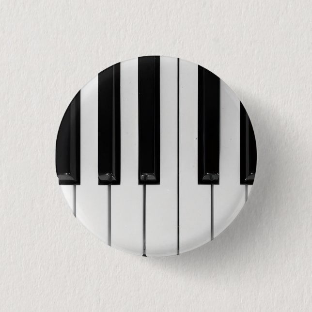 Piano 1 Inch Round Button (Front)