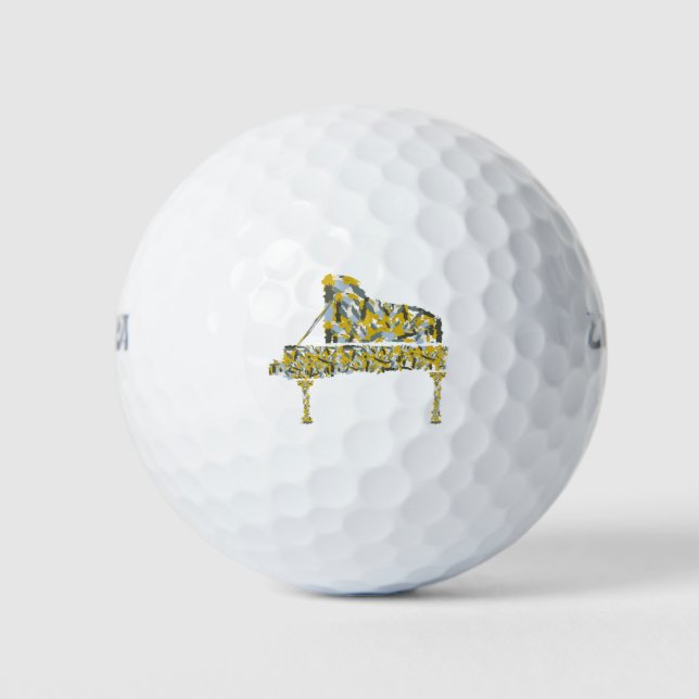 Piano abstract golf balls (Front)