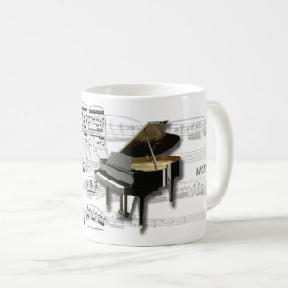 Piano and partition coffee mug