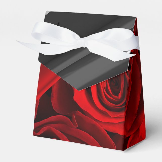 Piano and Roses Favor Box (Front Side)