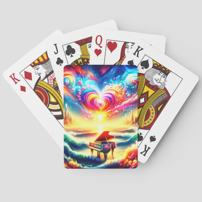 Piano Art Playing Cards (Back)