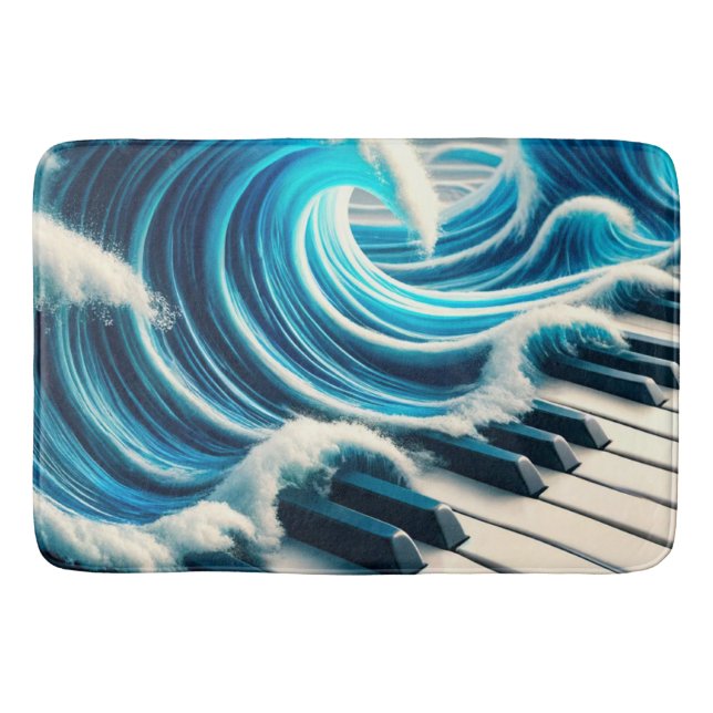 Piano Artwork Bath Mat (Front)