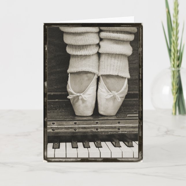 Piano Ballet Duet card (Front)