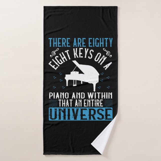 Piano - bath towel (Bath Towel)