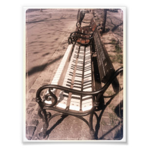 Piano bench photo print