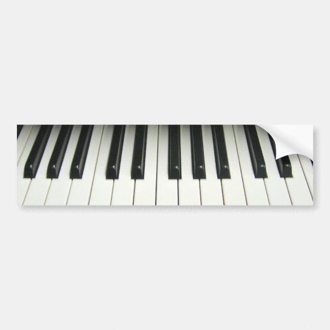 Piano Bumper Sticker (Front)