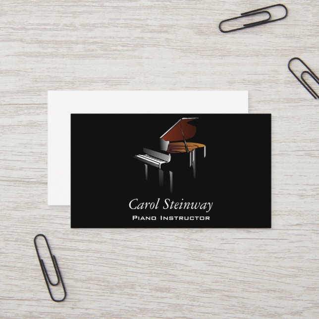 Piano Business Card (Front/Back In Situ)