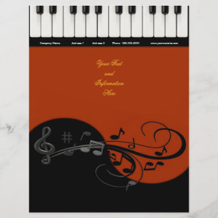 Piano Business Letterhead