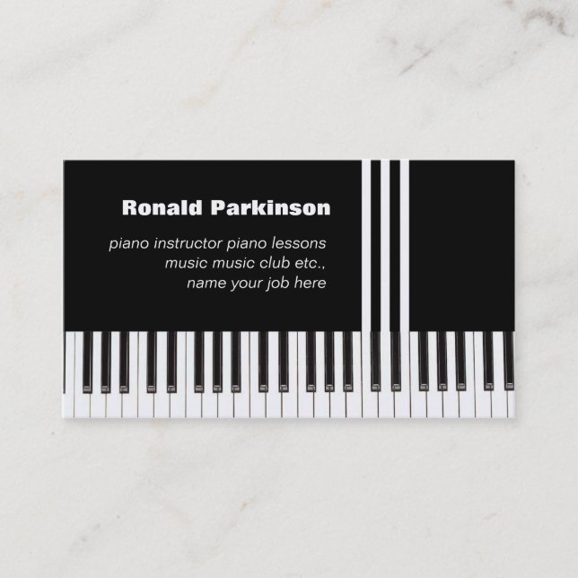 piano carte de visite (Devant)