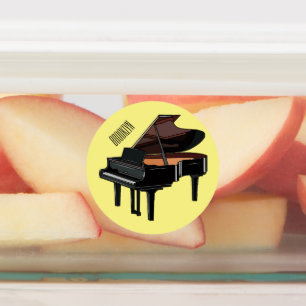 Piano cartoon illustration