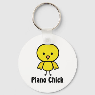 Piano Chick Keychain