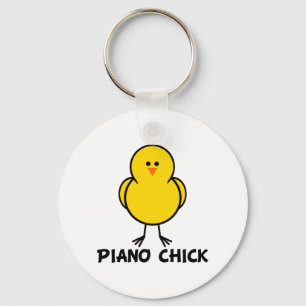 Piano Chick Keychain