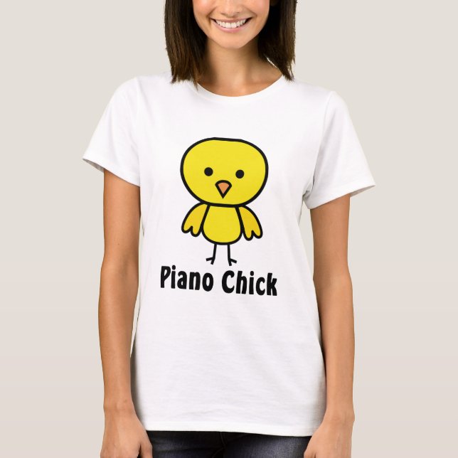 Piano Chick T-Shirt (Front)