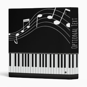 Piano Clavier et notes musicales 3 Classeur à anne