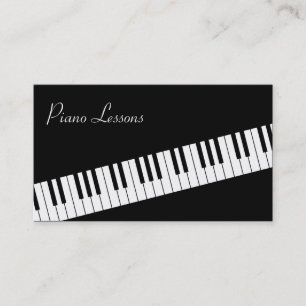 Piano Clavier Piano Carte de visite enseignant de 