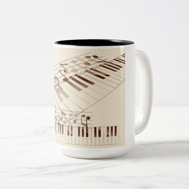 Piano coffee mug (Front Right)