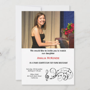 Piano Competition Invitation