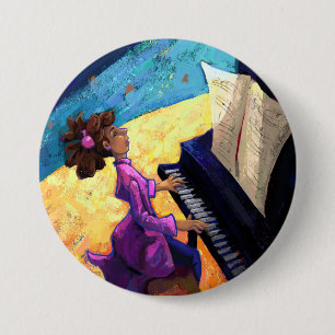 Piano Concert 3 Inch Round Button