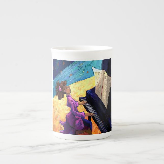 Piano Concert Bone China Mug (Front)