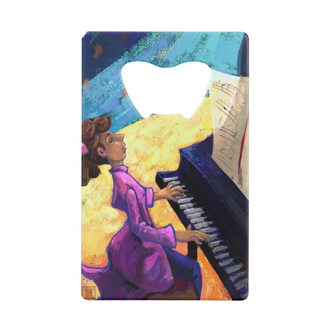 Piano Concert Credit Card Bottle Opener (Back)