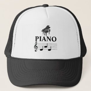 Piano Dad Grand Piano Pianist Music Note  Trucker Hat