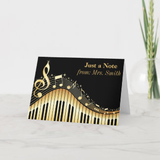 Piano et cartes de voeux personnalisées par