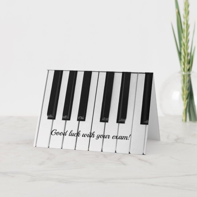 Piano exam card (Front)