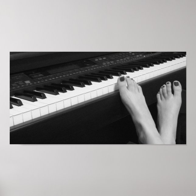 Piano & Feet Poster (Front)