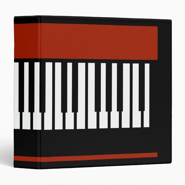 Piano Fun Music Art Design Epic Keyboard Binder (Front/Spine)