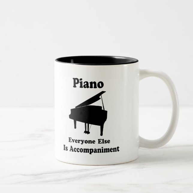 Piano Gift Two-Tone Coffee Mug (Right)