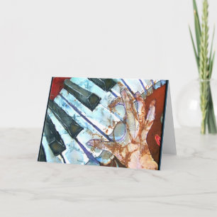 PIANO GREETING CARD