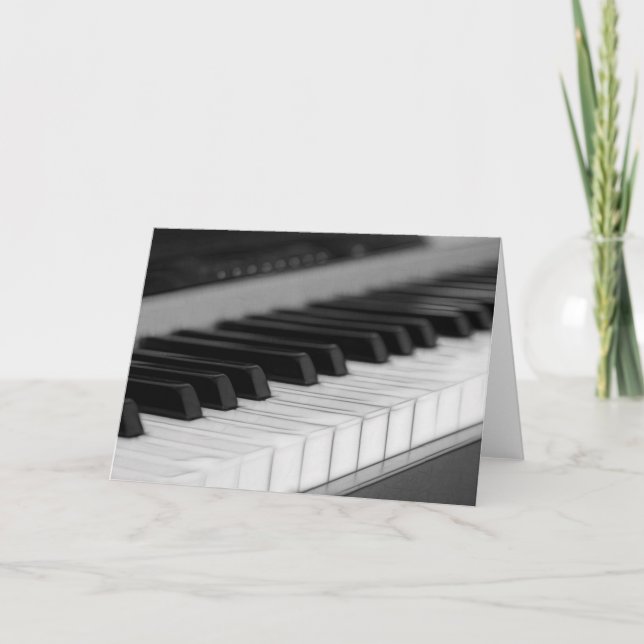 Piano Greetings Card (Front)
