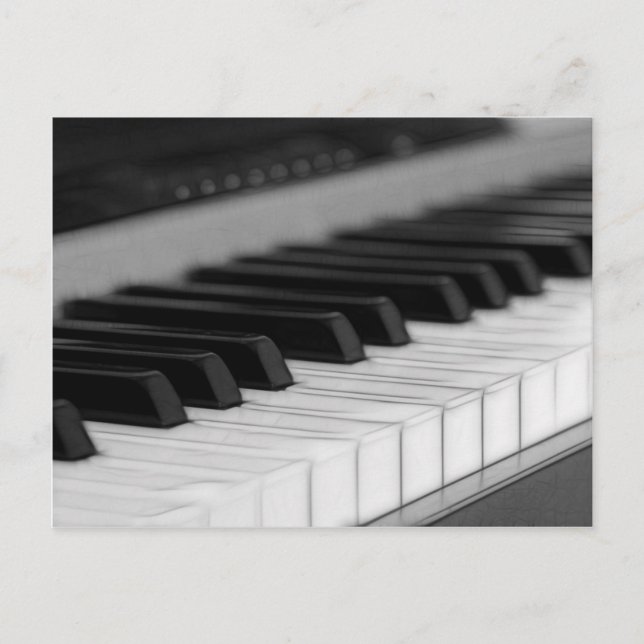 Piano Greetings Postcard (Front)