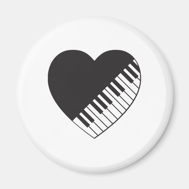 Piano Heart Magnet (Front)
