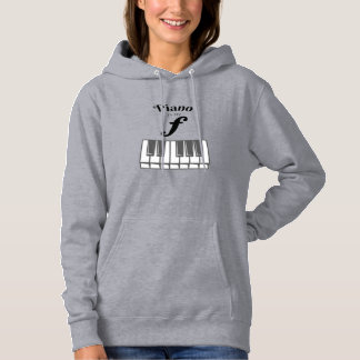 Piano Is My Forte Funny Piano keys Pianist Humour Hoodie