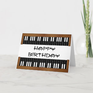 Piano Key Carte d'anniversaire
