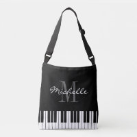 Piano key cross body bag for teacher or student