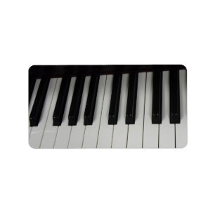 Piano key labels
