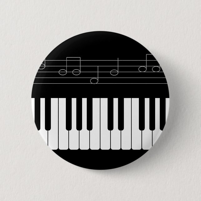 Piano keyboard 2 inch round button (Front)