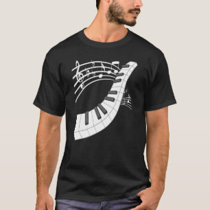 Piano Keyboard And Notes Musical Instrument Piano T-Shirt