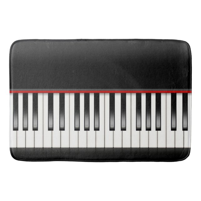 Piano Keyboard Bath Mat (Front)